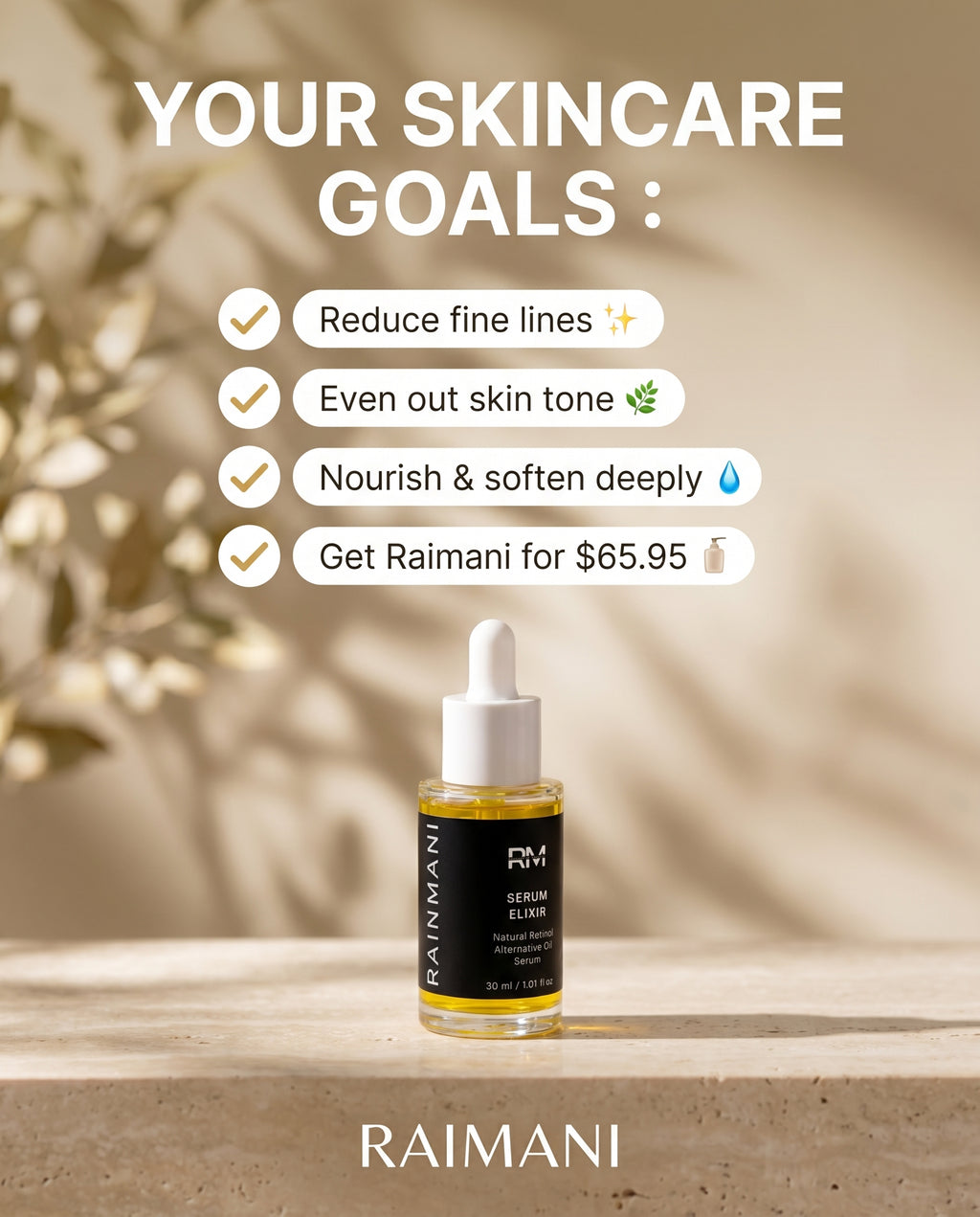 SERUM ELIXIR: Natural Retinol Alternative Oil Serum